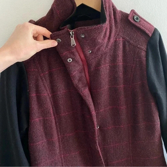 prAna Womens Medium Caprise Insulated Jacket Redberry Sz Small - Picture 3 of 10